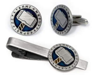 Marvel Avengers Cufflinks Thor Tie Clip Tack Groomsmen Gifts Wedding Present • £18.95