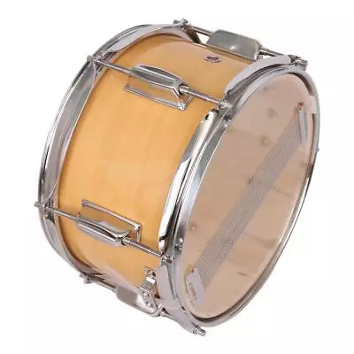 Glarry Wood Color Snare Drum 10 X6  W/ Drumstick Strap For Student Band • $34.99