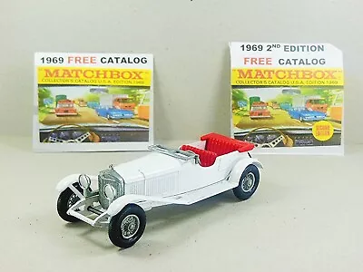 Matchbox Vintage YESTERYEAR  - Y-10 Mercedes Benz + 2 FREE 1969&19692nd Catalogs • $10.50