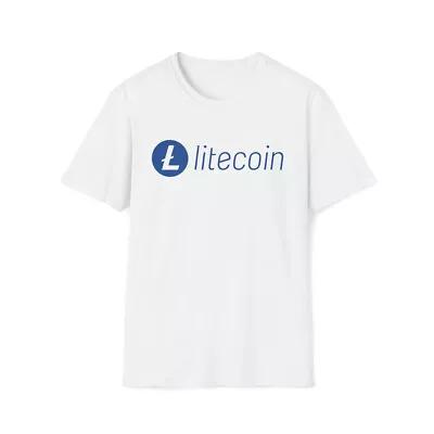 Litecoin LTC Softstyle Crewneck T-Shirt | Crypto • $22.99