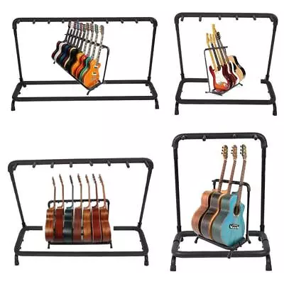 Glarry 3/5/7/9 Guitars Holder Rack Stand Multi Suitable For Electric  Guitars • $27.97
