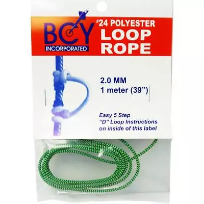 BCY 24 D-Loop Material Flo Green/Black 1m • $12.21