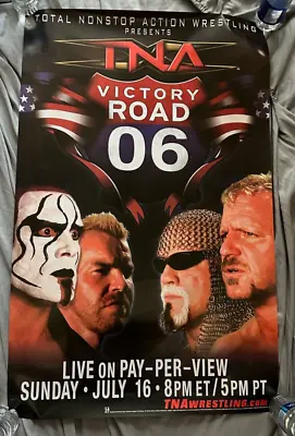 TNA Wrestling 2006 Victory Road PPV Poster * Original Licensed * STING • $12