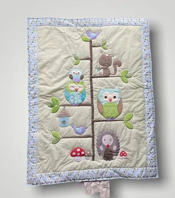 Wowelife Owl Hedgehog Baby Blanket Crib Quilt Owl Hedgehog Crib Bedding • $25