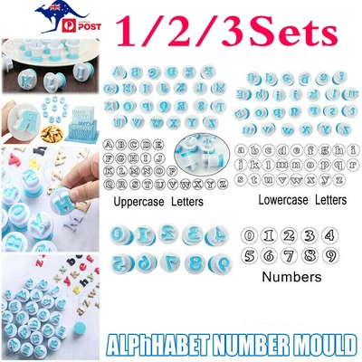 $25.69 • Buy 26 Alphabet Number Letter Fondant Icing Cutter Mould Molds Cake Decorating Tool