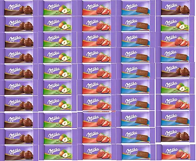 50-Pack Milka Naps Assorted Chocolate Bars - Premium European Chocolate Variety • $21.14