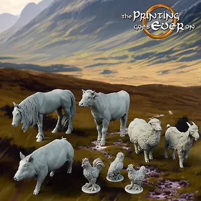 Farm Animals - 28mm Wargames Printing Goes Ever On  • $10.99