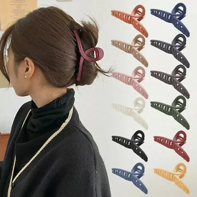 Hair Clips For Women Strong Large Traditional Clip Claw Jaw Clamp Grip Thick *// • £2.39