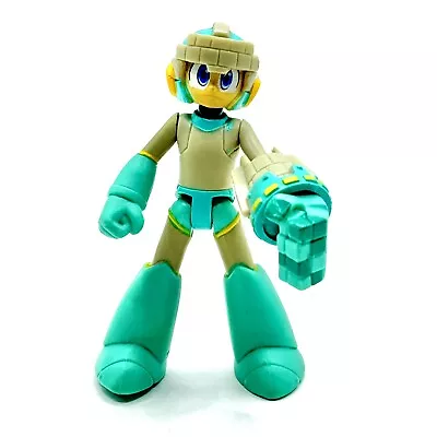 Mega Man 11 MEGAMAN VS BLOCKMAN Teal Block Dropper Megaman 2.5” Figure Loose • $12.99