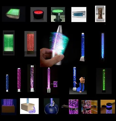 £99.99 • Buy Sensory Bubble Tubes Soothing Glitter Lava Lamp Shake/Shine Relaxing Mood Lights