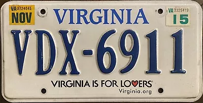 FREE SHIPPING 2015 VIRGINIA License Plate No Longer In Use • $13.98