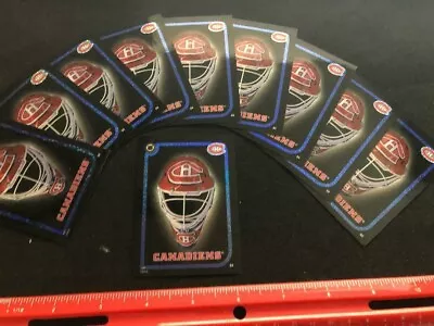 NEW - 10 Count Lot: Montreal Canadiens Prismatic Mask Stickers  • $9.99