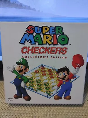SUPER MARIO CHECKERS: COLLECTOR'S EDITION Mario & Luigi NEW Sealed • $7.99