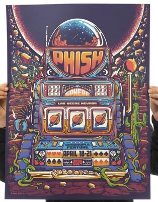 Phish Sphere Slot Machine Poster Lewy Jones Las Vegas 4/18192021/24 2024 • $250