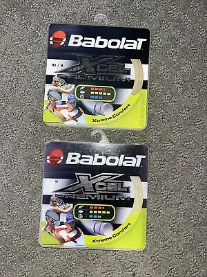 2 Babolat Xcel Premium 16ga 1.30 Tennis Racket String • $19.99