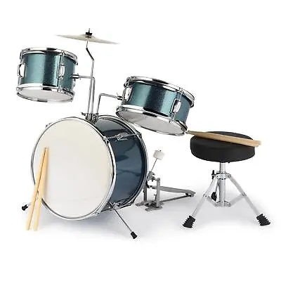 Ktaxo 3-Piece Junior Drum Set Beginner Drum Kit With Throne Cymbal Drumsticks • $95.99