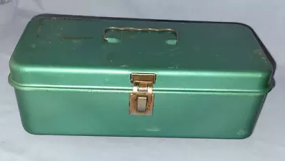 Vintage Metal Green Tool/Tackle Box • $9.99