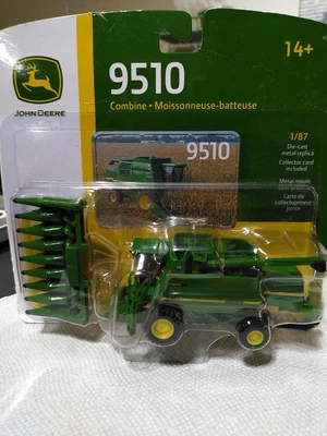 $79.95 • Buy (((RARE-HO Scale 1/87 John Deere 9510 Combine With Corn Head - Ages 14+ )))