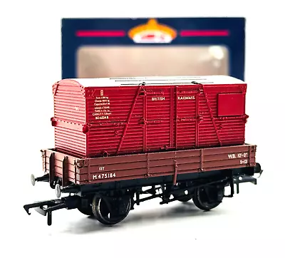 Bachmann 00 Gauge - 37-930 - 3 Plank Wagon Bauxite Bd Container - Boxed • $26.73