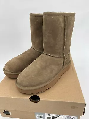 UGG Classic Short II Boot ANTILOPE BROWN  US Woman's 5 - NEW IN BOX 1016223 • $89.99