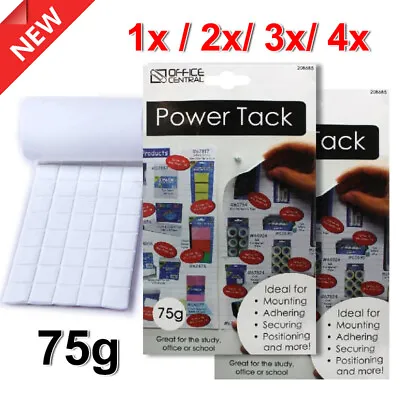1x-4x Power Tack Rubber Adhesive Reusable Tak BluTac Tac Double Sided Glue Tape • $13.36