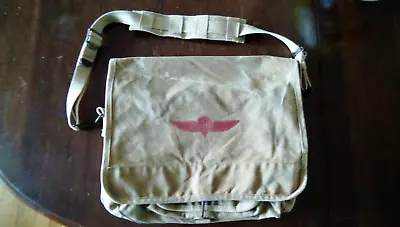 Vintage Banana Republic Israeli Paratrooper Bag Circa 1980s - Book Bag Messenger • $59