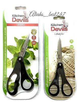 Fiskars Kitchen Devils Scissors Make Easy Work Household Food Meat Fish Herbs. • £10.39