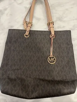 Michael Kors Handbag Brown Leather Excellent Condition • $10.99