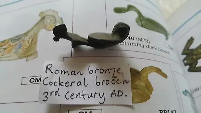 £30 • Buy Roman Bronze Cockeral Brooch 2nd Century AD . Metal Detecting Find 