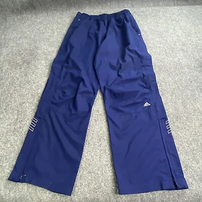 VTG Adidas Pants Mens XL Track Blue Tearaway Breakaway Wind  Trefoil Spellout • $29.99