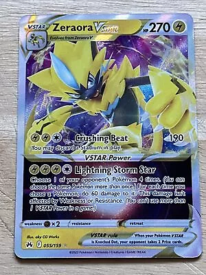 Zeraora Vstar - 055/159 - Ultra Rare - Crown Zenith - NM/M - Pokemon Card • $6.95