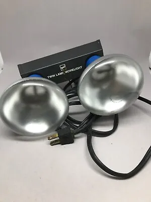 Vintage Electric GAF Twin Lamp Movielight Camera Film Lights Bright Plug • $9.99