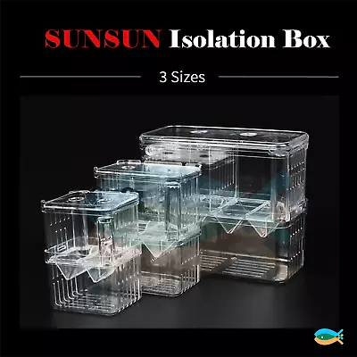 $16.90 • Buy SUNSUN Fish Breeding Box Tank For Incubator Multifunctional Aquarium Isolation