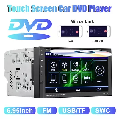 Car DVD Player Double Din Car Stereo Radio 7 Touch Screen BT USB AUX FM Radio • $99.99