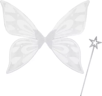 Sparkling Butterfly Fairy Wings Dress Up Costume For Adults • £9.99