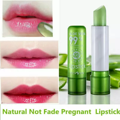 Aloe Vera Lipstick Lip Balm Color Mood Changing Long Lasting Moisturizing - USA • $1.92