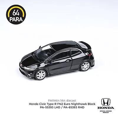 PARA64 - Honda Civic Type R FN2 2007 Black - Diecast Model - 1:64 Scale • £19.99