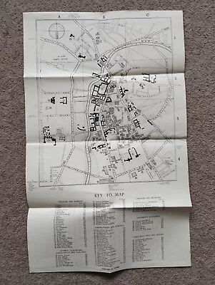 C-1920 Original Antique/Vintage Map Of Cambridge University  Varsity • £24.32