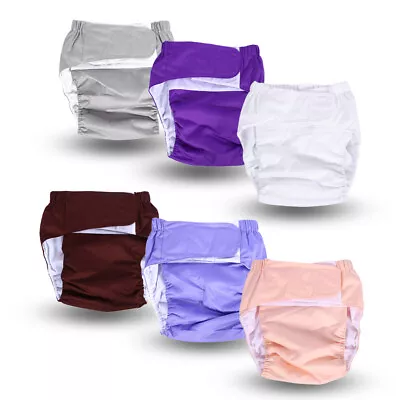Ultra Absorbent Breathable Adult Cloth Diaper Washable Incontinence Nappy Pa PSG • $29.45