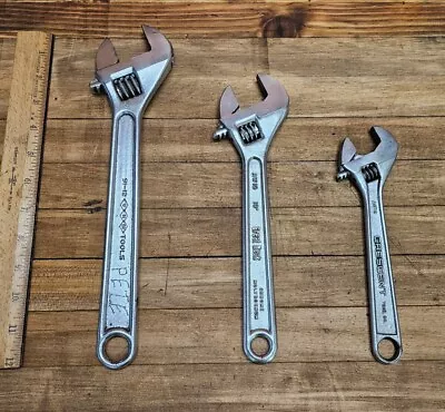 VINTAGE ADJUSTABLE WRENCH Lot • Mechanics Automotive Wrenches Size-Set ☆USA • $0.99