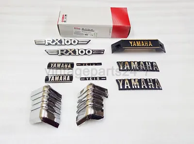 Yamaha RX100 Tank & Side Cover 3D Chrome Emblem Logo Monogram Kit • $46.62