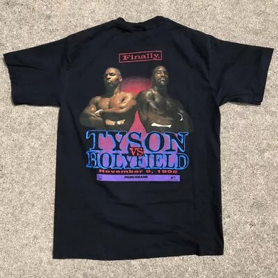 90s Mike Tyson Vs Evander Holyfield Boxing T-shirt 1994 Men S-234XL NG537 • $18.99