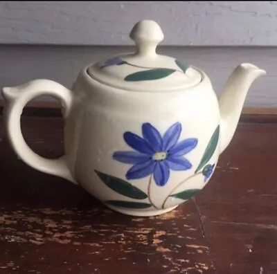 $10 • Buy VINTAGE Shawnee Teapot, Floral Lidded Teapot, Made In USA Pottery Teapot