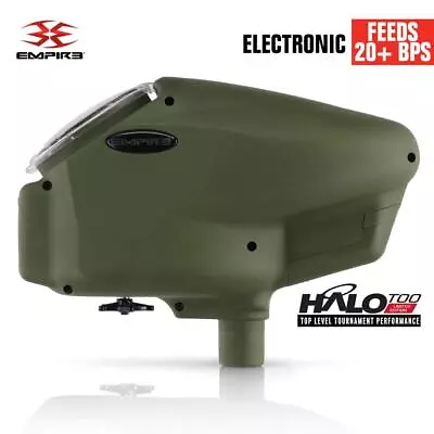 Empire Halo Too Limited Edition Electronic Paintball Loader Hopper - Olive • $74.95