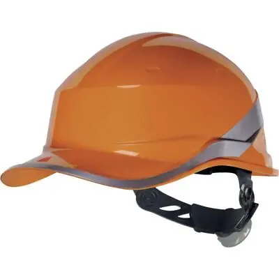 Hard Hat Helmet Reversible DeltaPlus Diamond V Safety Bump Baseball Cap Hi Vis • £13.49