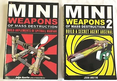 Lot 2 Books Mini Weapons Of Mass Destruction Book 1 & 2 Spit Ball Warfare Pb Vg • $12.50