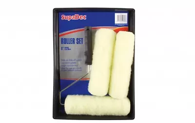SupaDec DIY Decorating 9” Roller Frame And Tray Paint Set For Walls & Ceilings • £6.94