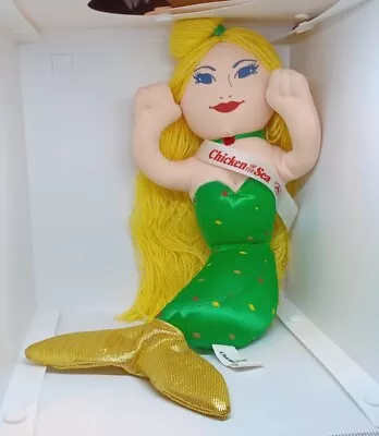 New Chicken Of The Sea Blonde Mermaid Polyester Fiber Cloth Doll 14 Inch • $27.66