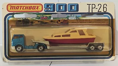 Vintage Matchbox 900 Lesney Diecast TP-26 Atriculated Boat Transporter Truck NEW • $59.99