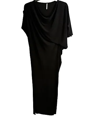 S Twelve Dress Size Large Long Black Stretch Women Evening Dress • $18.74